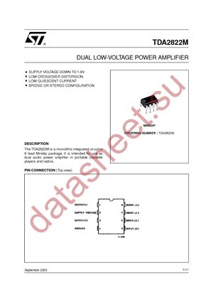 TDA2822M datasheet.